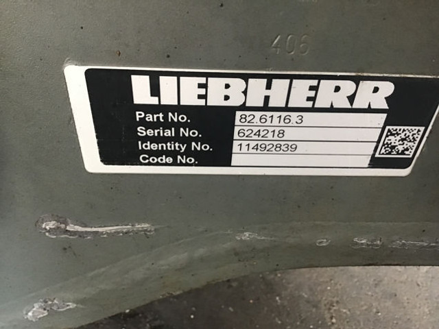 Liebherr Rear Axle - Eje y piezas: foto 1 Liebherr Rear Axle - Eje y piezas: foto 1