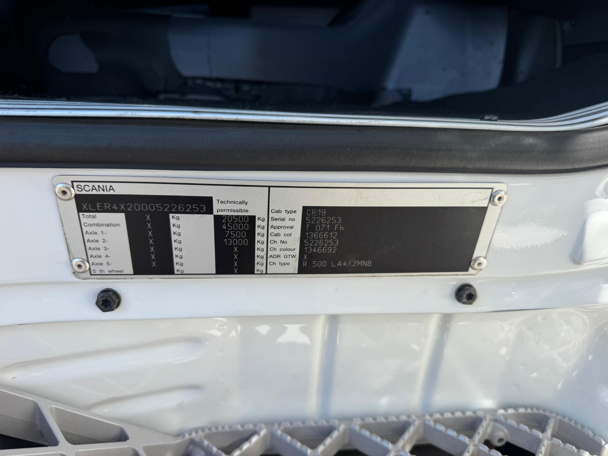 Cabeza tractora SCANIA R500 V8 4x2 ADR mit Hydraulikpumpe: foto 10