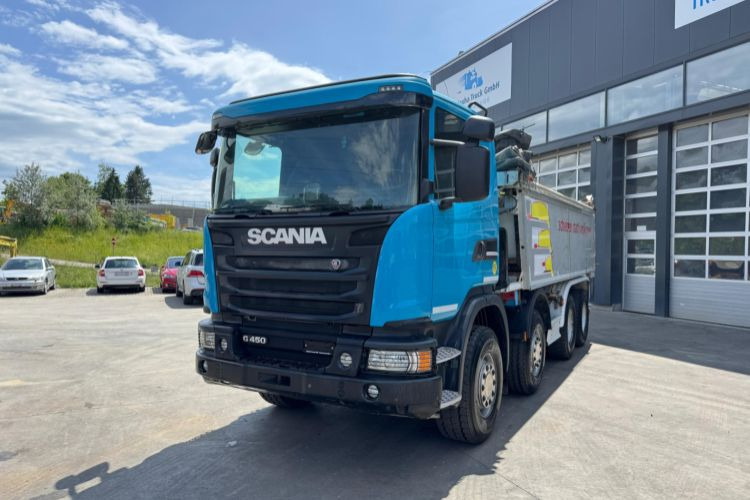 Scania G450 8x4 Abschiebemulde (no tipper) - Camión volquete: foto 1 Scania G450 8x4 Abschiebemulde (no tipper) - Camión volquete: foto 1