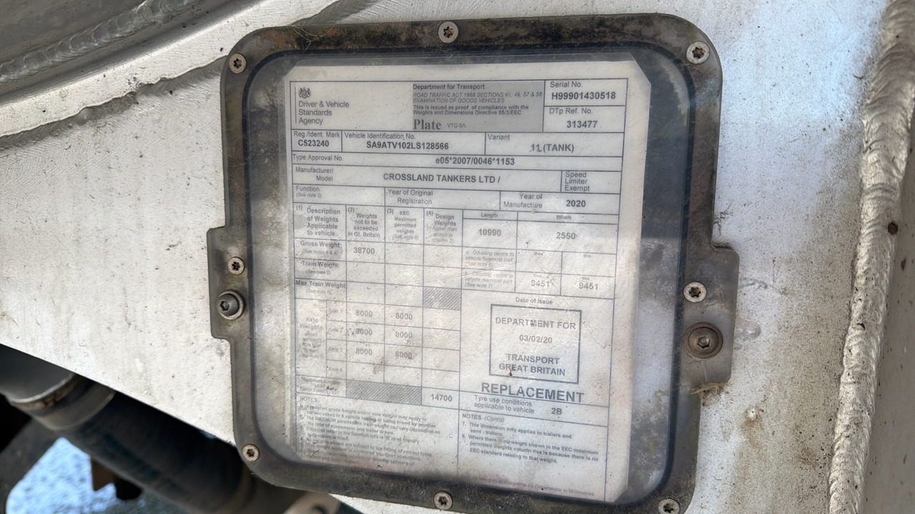 Limpieza de alcantarillado CROSSLAND VACUUM TANKER: foto 6 Limpieza de alcantarillado CROSSLAND VACUUM TANKER: foto 6