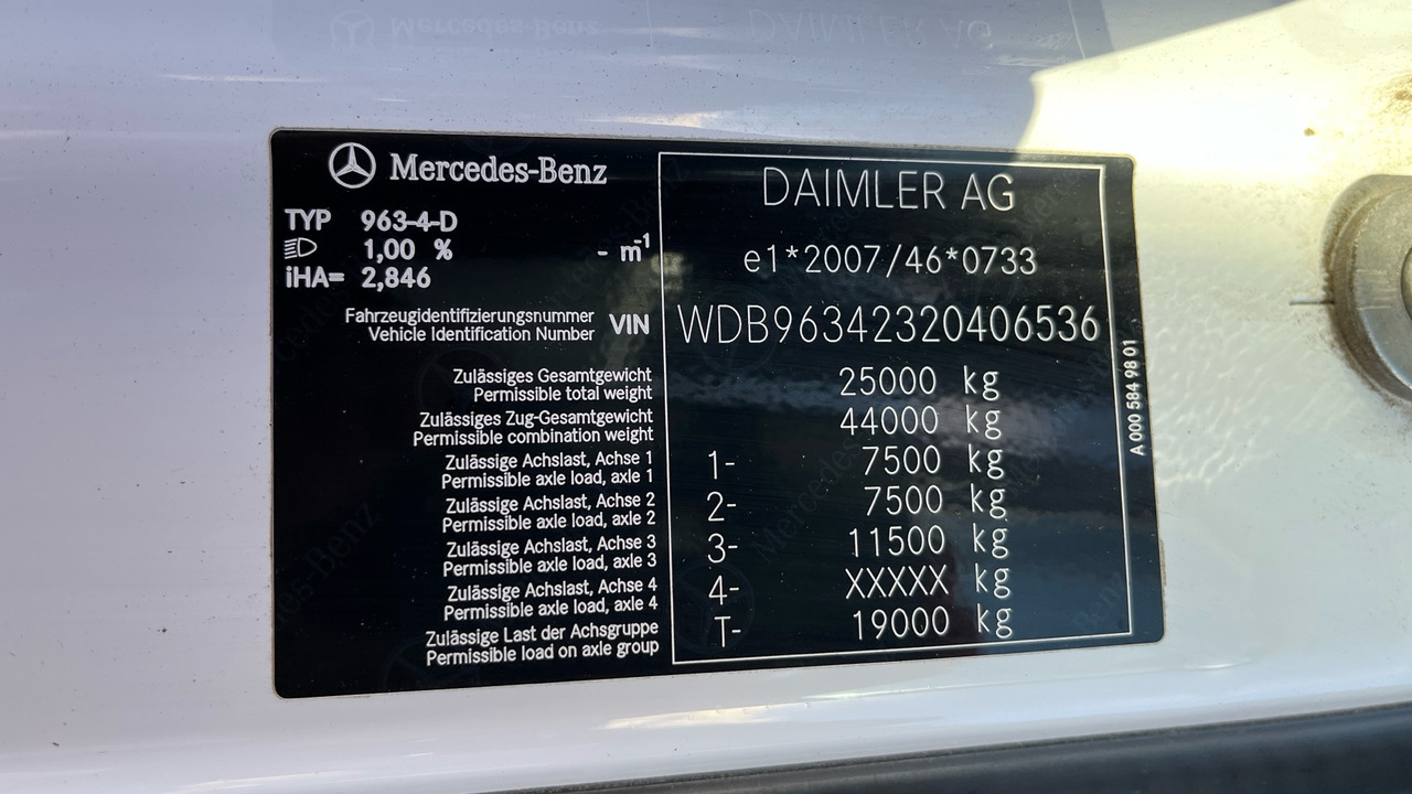 Cabeza tractora Mercedes-Benz Actros 2545: foto 11 Cabeza tractora Mercedes-Benz Actros 2545: foto 11