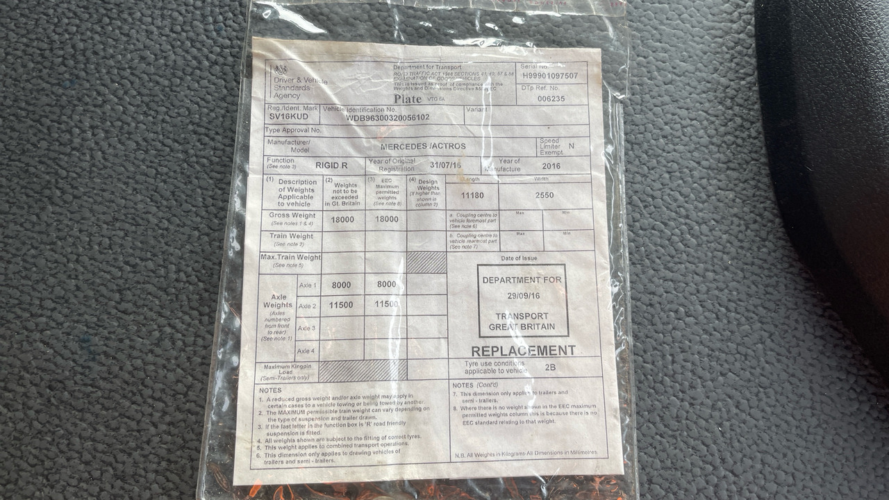 Camión lona Mercedes-Benz Actros 1824: foto 11