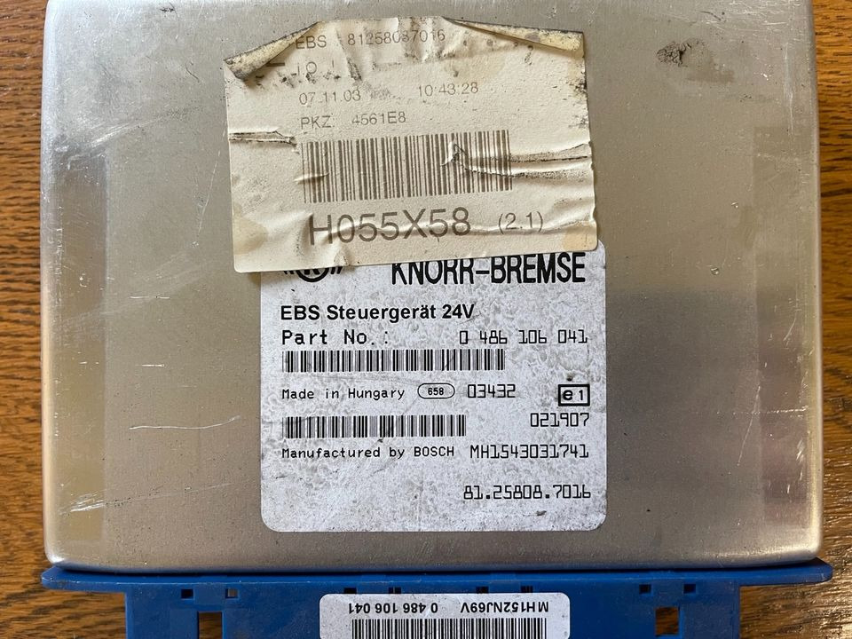 MAN TGX TGL Knorr-Bremse EBS Elektronik 81258087016 - Unidad de control para Camión: foto 2 MAN TGX TGL Knorr-Bremse EBS Elektronik 81258087016 - Unidad de control para Camión: foto 2