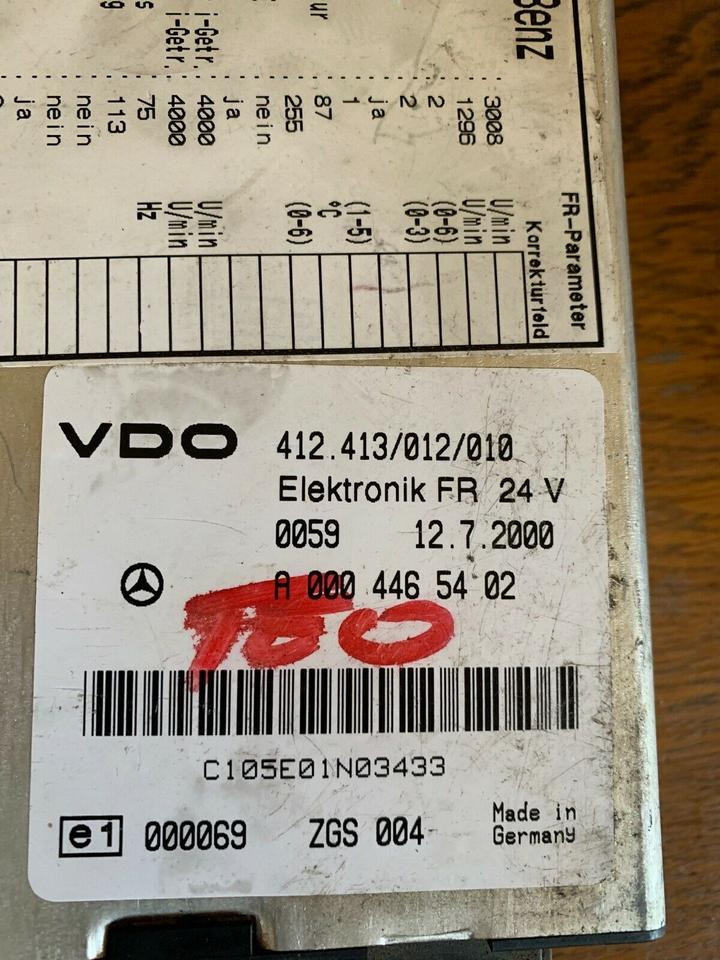 Mercedes Atego Elektronik FR Steuergerät A 000 446 54 02 - Unidad de control para Camión: foto 2 Mercedes Atego Elektronik FR Steuergerät A 000 446 54 02 - Unidad de control para Camión: foto 2