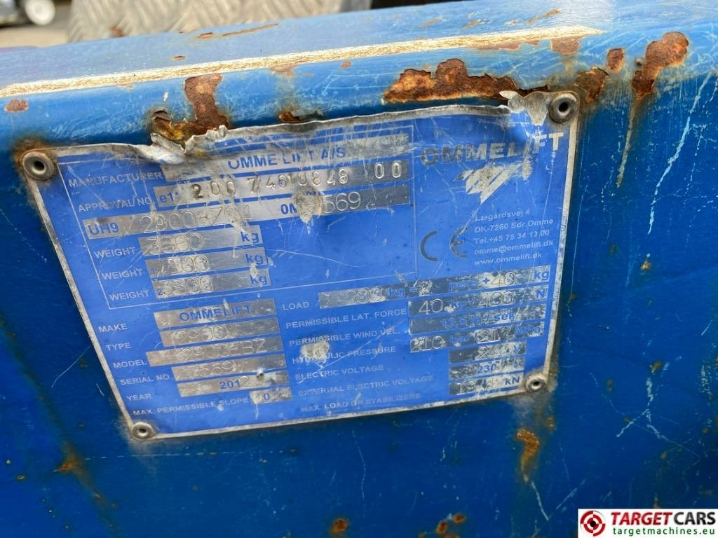 Plataforma elevadora remolcable Omme 2900EBZ Towable Telescopic Boom Work Lift 2900cm: foto 10