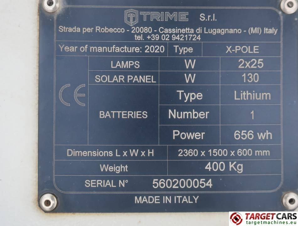 Leasing de Trime X-Pole 2x25W Led Solar Tower Light  Trime X-Pole 2x25W Led Solar Tower Light: foto 10