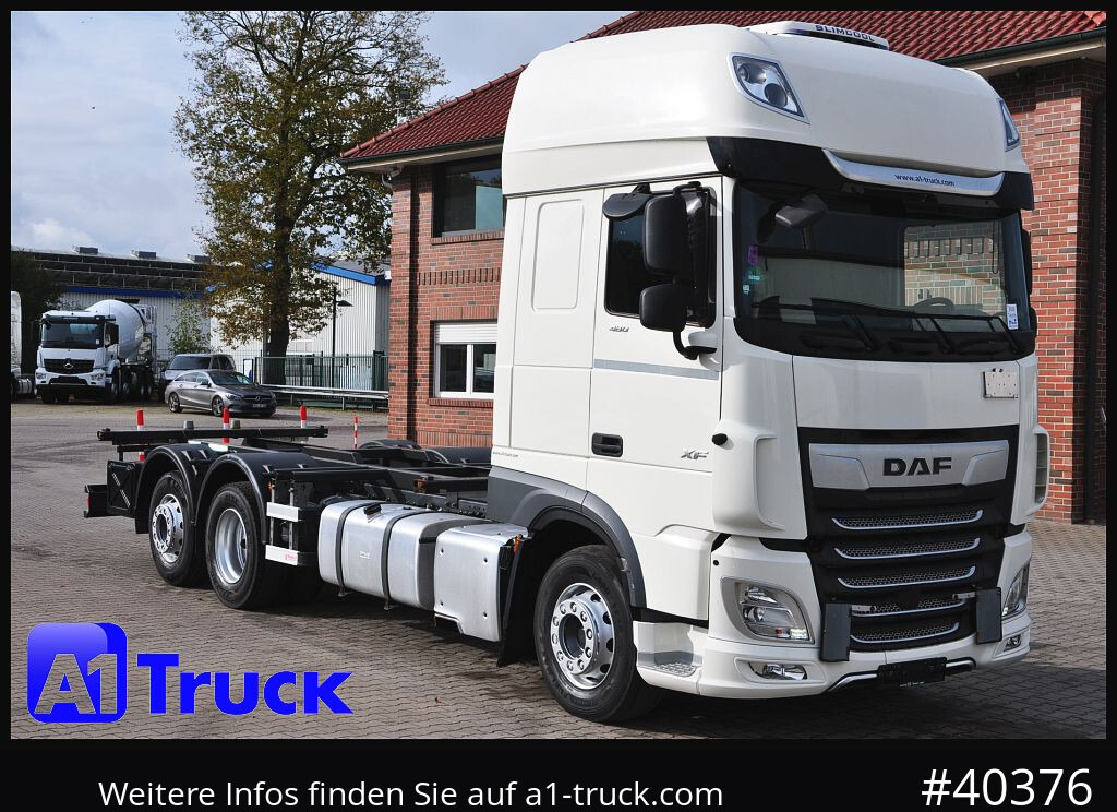 DAF DAF XF 480 FAN SSC Intarder, Lenkachse Standlklima - Camión portacontenedore/ Intercambiable: foto 1 DAF DAF XF 480 FAN SSC Intarder, Lenkachse Standlklima - Camión portacontenedore/ Intercambiable: foto 1