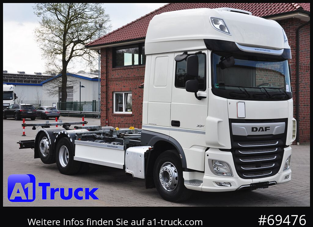 DAF XF 480 FAN Intarder, Lenkachse, - Camión portacontenedore/ Intercambiable: foto 1 DAF XF 480 FAN Intarder, Lenkachse, - Camión portacontenedore/ Intercambiable: foto 1