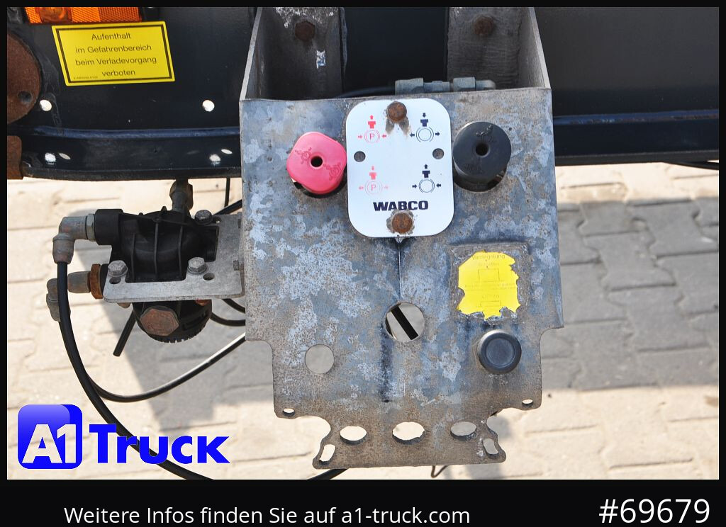 HUEFFERMANN HSA 1870 Luft, SAF, Scheibenbremse - Remolque multilift/ Portacontenedores de cadenas: foto 3 HUEFFERMANN HSA 1870 Luft, SAF, Scheibenbremse - Remolque multilift/ Portacontenedores de cadenas: foto 3