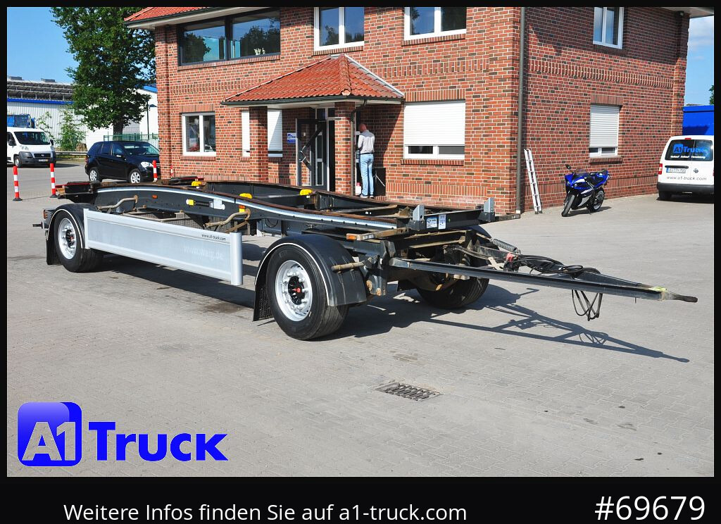HUEFFERMANN HSA 1870 Luft, SAF, Scheibenbremse - Remolque multilift/ Portacontenedores de cadenas: foto 1 HUEFFERMANN HSA 1870 Luft, SAF, Scheibenbremse - Remolque multilift/ Portacontenedores de cadenas: foto 1
