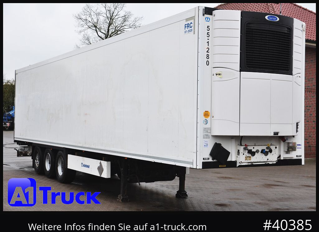 KRONE SD, Carrier 1950, Rolltor FRC Tiefkühl - Semirremolque frigorífico: foto 1 KRONE SD, Carrier 1950, Rolltor FRC Tiefkühl - Semirremolque frigorífico: foto 1
