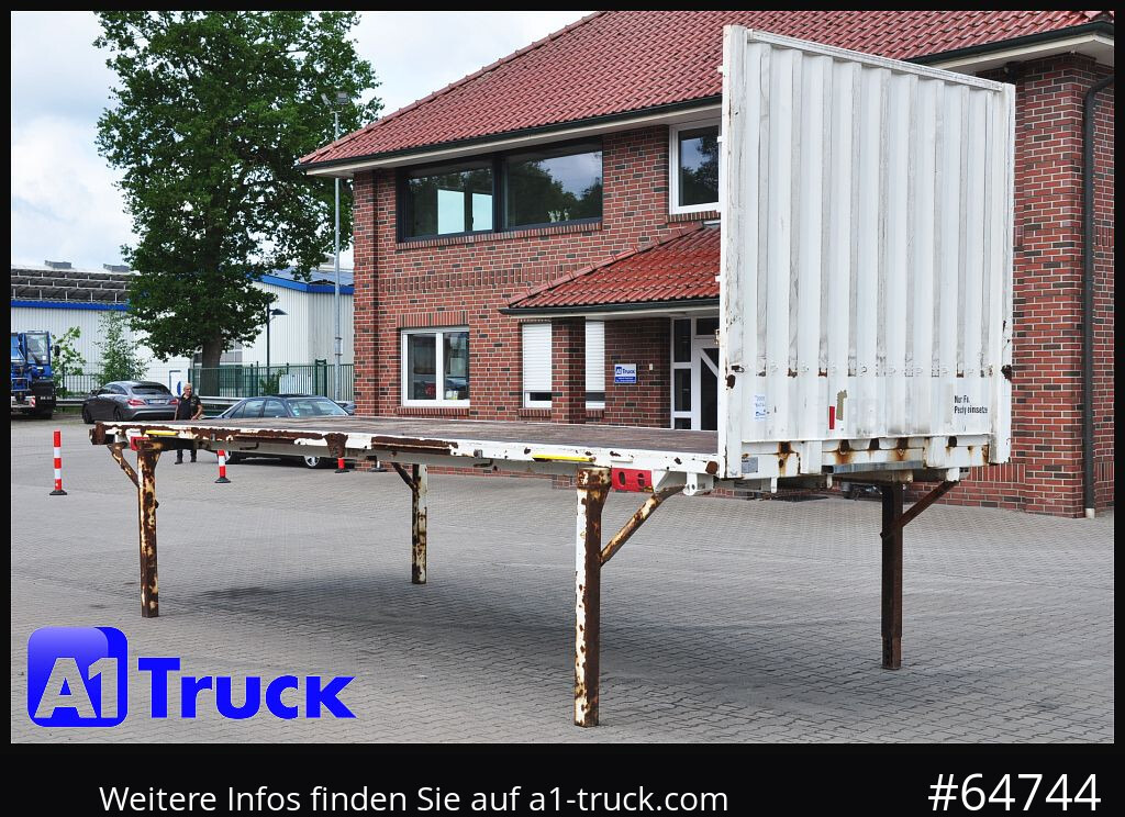 KRONE Wechselbrücke, Plattform, Plateau, 7,45 - Carrocería abierta: foto 1 KRONE Wechselbrücke, Plattform, Plateau, 7,45 - Carrocería abierta: foto 1