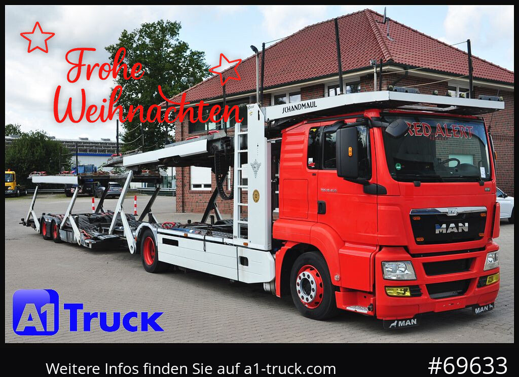MAN 18.400 TGX, Autotransporter Kässbohrer, - Camión portavehículos: foto 1 MAN 18.400 TGX, Autotransporter Kässbohrer, - Camión portavehículos: foto 1