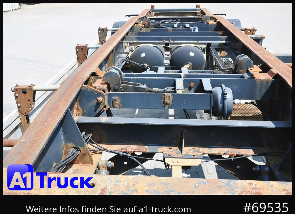 Remolque multilift/ Portacontenedores de cadenas MEILLER HKM G 18 SZL BPW, Schlitten, Abrollanhänger: foto 15