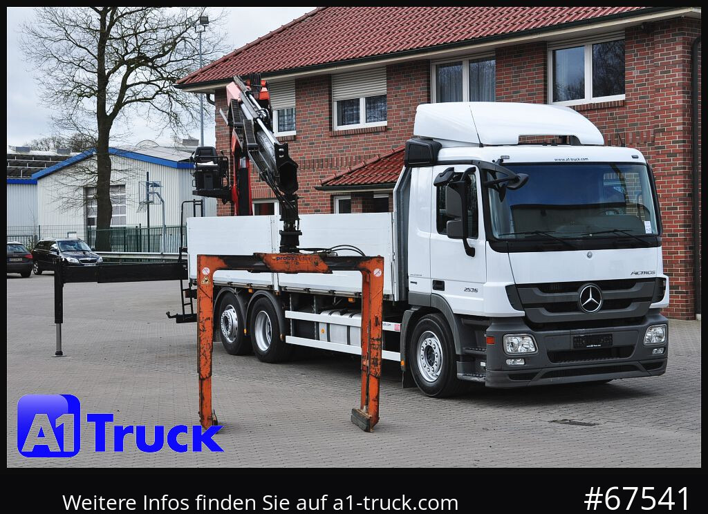 MERCEDES-BENZ Actros 2536 MP3, Palfinger PK 18001L, Lift-Lenk - Camión grúa, Camión caja abierta: foto 1 MERCEDES-BENZ Actros 2536 MP3, Palfinger PK 18001L, Lift-Lenk - Camión grúa, Camión caja abierta: foto 1