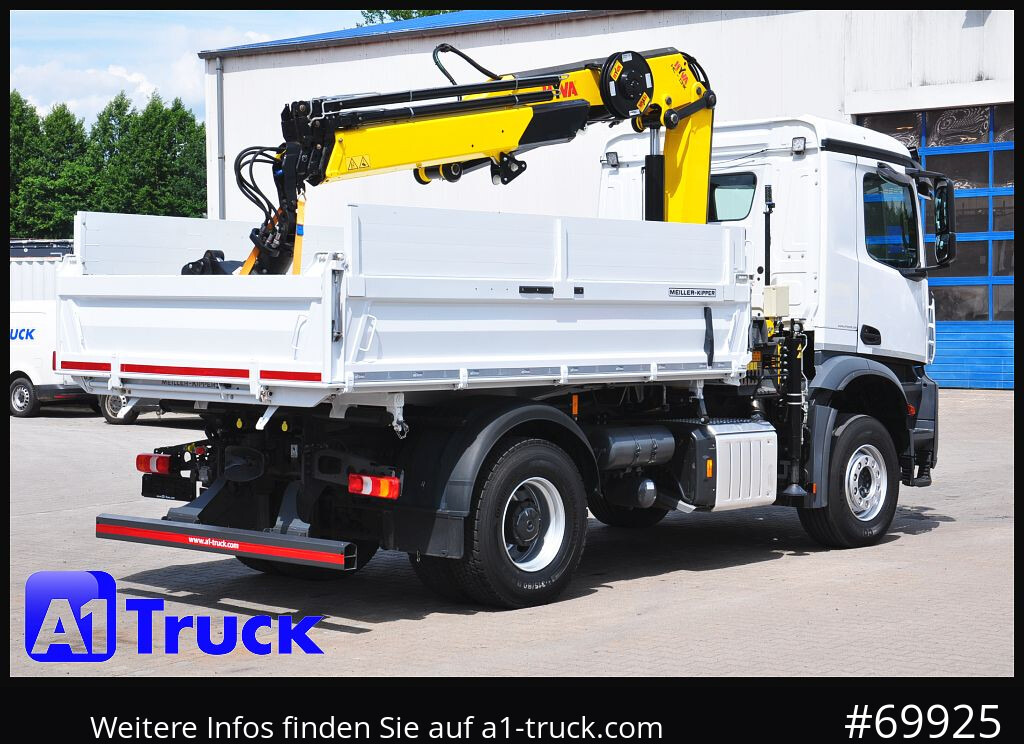 Camión grúa, Camión volquete MERCEDES-BENZ Arocs 1840, Kipper + Kran,Funk Navi,: foto 9