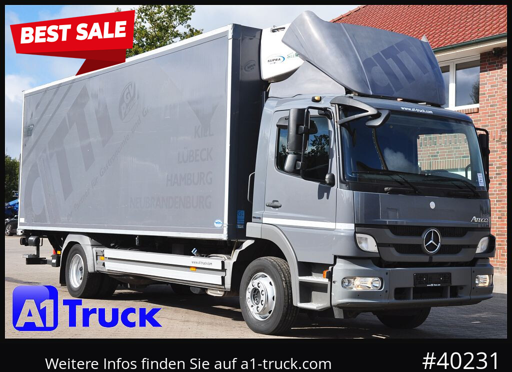 MERCEDES-BENZ Atego 1222, Kühlkoffer, Carrier Supra 850 Mt, LBW - Camión frigorífico: foto 1 MERCEDES-BENZ Atego 1222, Kühlkoffer, Carrier Supra 850 Mt, LBW - Camión frigorífico: foto 1