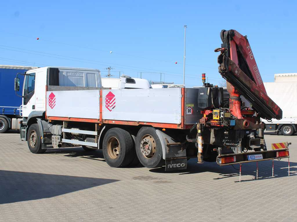 Iveco STRALIS 400, 6X2, EURO 3, HYDRAULIC ARM FASSI F110 - Camión caja abierta, Camión grúa: foto 5 Iveco STRALIS 400, 6X2, EURO 3, HYDRAULIC ARM FASSI F110 - Camión caja abierta, Camión grúa: foto 5