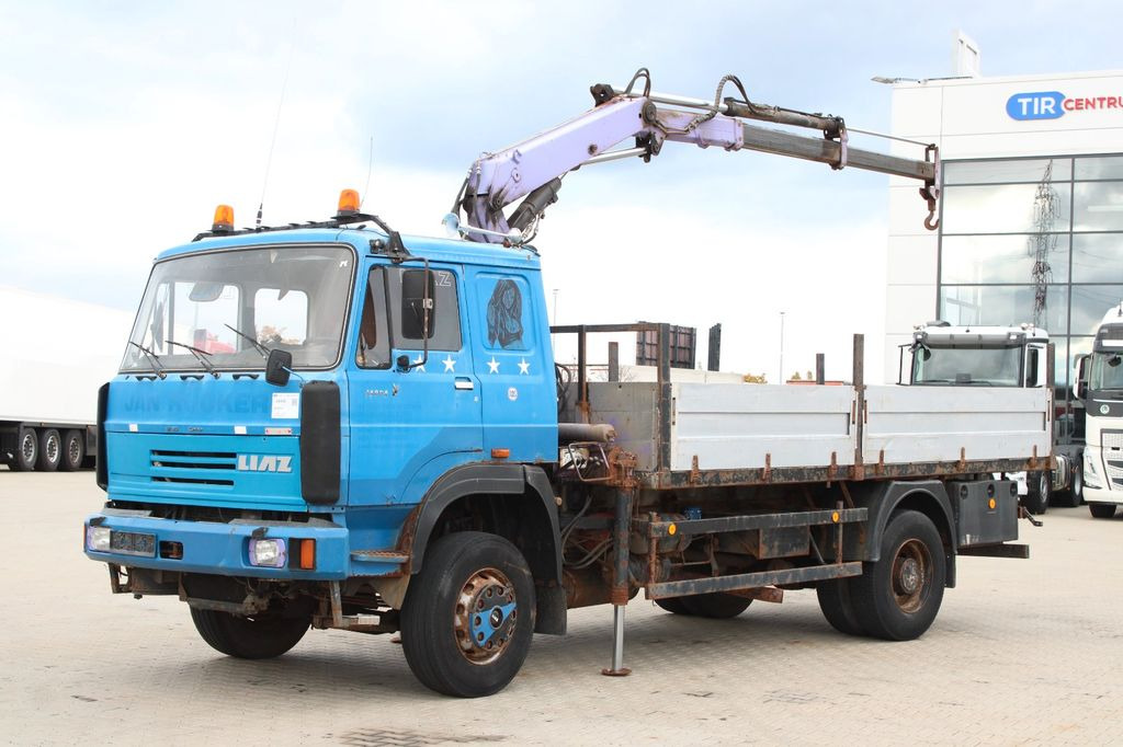 LIAZ 18.23,CRANE NJ SR-70 PT,BEACONS - Camión caja abierta, Camión grúa: foto 1 LIAZ 18.23,CRANE NJ SR-70 PT,BEACONS - Camión caja abierta, Camión grúa: foto 1