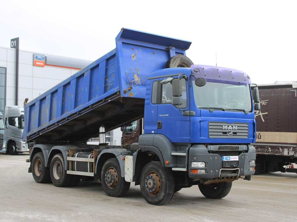 MAN TGA 41.480, 8X6, THREE-SIDED, EURO 3, RETARDER - Camión volquete: foto 2 MAN TGA 41.480, 8X6, THREE-SIDED, EURO 3, RETARDER - Camión volquete: foto 2
