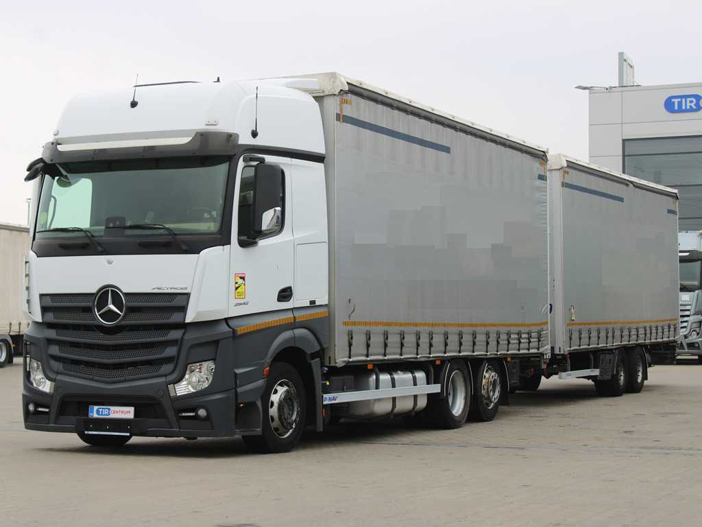 Mercedes-Benz Actros 2542, 6X2, EURO 6, AIR SUSPENSION + PANAV TV018M - Camión lona: foto 1 Mercedes-Benz Actros 2542, 6X2, EURO 6, AIR SUSPENSION + PANAV TV018M - Camión lona: foto 1