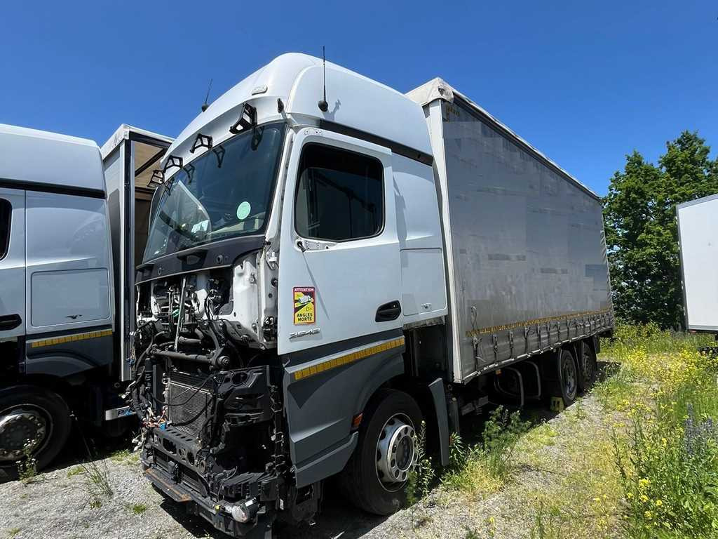 Mercedes-Benz Actros 2542, 6X2 + PANAV TVK18M - Camión lona: foto 1 Mercedes-Benz Actros 2542, 6X2 + PANAV TVK18M - Camión lona: foto 1
