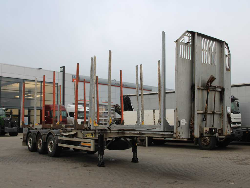 ZASŁAW D-651A, 2x LIFTING AXLE - Semirremolque maderero: foto 2 ZASŁAW D-651A, 2x LIFTING AXLE - Semirremolque maderero: foto 2