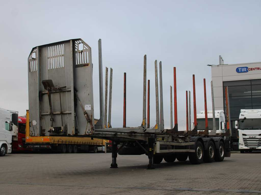 ZASŁAW D-651A, 2x LIFTING AXLE - Semirremolque maderero: foto 1 ZASŁAW D-651A, 2x LIFTING AXLE - Semirremolque maderero: foto 1