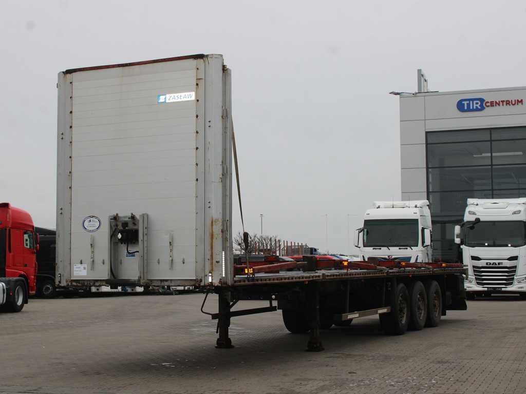 ZASŁAW D-651A, LIFTING AXLE - Semirremolque plataforma/ Caja abierta: foto 1 ZASŁAW D-651A, LIFTING AXLE - Semirremolque plataforma/ Caja abierta: foto 1