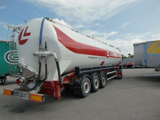 Feldbinder KIP 63.3 Siloauflieger, SAF-Achsen, Alu-Felgen, - Semirremolque silo: foto 5 Feldbinder KIP 63.3 Siloauflieger, SAF-Achsen, Alu-Felgen, - Semirremolque silo: foto 5