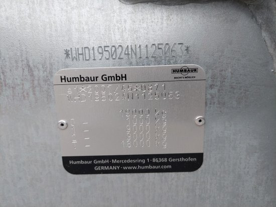 Remolque volquete nuevo HUMBAUR HTK195024 Tandem 3-Seitenkipper Verzinkt, SAF-Achsen,: foto 10
