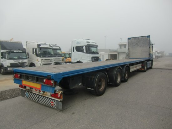 Hangler Plateau-Auflieger 3 SDELL24 3 Achsen, letzte Achse lenkbar - Semirremolque plataforma/ Caja abierta: foto 4 Hangler Plateau-Auflieger 3 SDELL24 3 Achsen, letzte Achse lenkbar - Semirremolque plataforma/ Caja abierta: foto 4