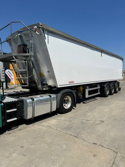 Kempf SKM 39 Alu-Kastenmulde 55m³ Rollplane - Semirremolque volquete: foto 1 Kempf SKM 39 Alu-Kastenmulde 55m³ Rollplane - Semirremolque volquete: foto 1