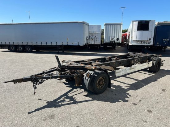 Krone AZW, Maxi BDF-Lafette, BPW-Achsen - Remolque portacontenedore/ Intercambiable: foto 1 Krone AZW, Maxi BDF-Lafette, BPW-Achsen - Remolque portacontenedore/ Intercambiable: foto 1