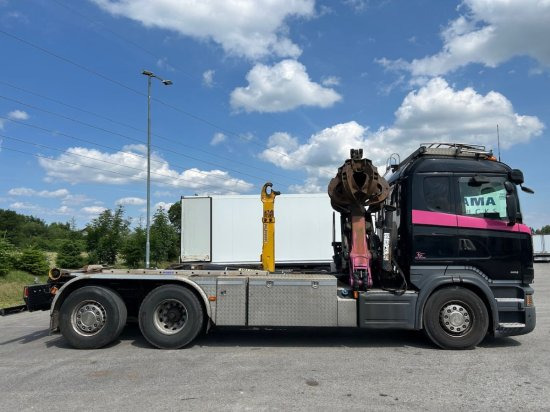 Scania R580 6x2, Schrottkran, E6, Lenk-Lift-Achse - Camión multibasculante, Camión grúa: foto 4 Scania R580 6x2, Schrottkran, E6, Lenk-Lift-Achse - Camión multibasculante, Camión grúa: foto 4