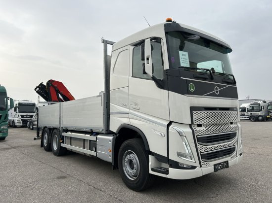Volvo FH 500 6X2 Euro6, Retarder, Pritsche, Palfinger PK22002-EH - Camión caja abierta, Camión grúa: foto 3 Volvo FH 500 6X2 Euro6, Retarder, Pritsche, Palfinger PK22002-EH - Camión caja abierta, Camión grúa: foto 3