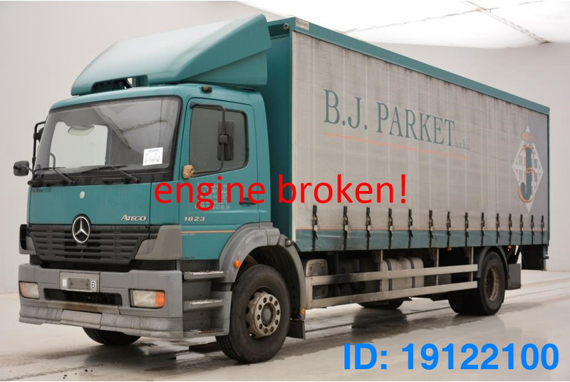 Mercedes-Benz Atego 1823 - damaged engine - Camión lona: foto 1 Mercedes-Benz Atego 1823 - damaged engine - Camión lona: foto 1
