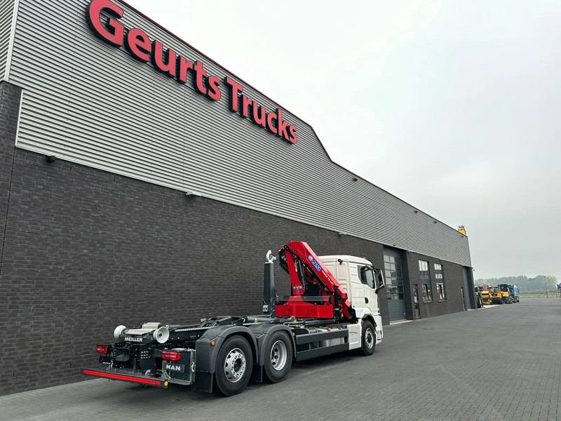 Camión multibasculante, Camión grúa MAN TGS 26.520 6X4H-4 BL NEW MODEL + MEILLER HAAKARMSYSTEEM + HMF 2320 K6-RCS KRAAN/KRAN/CRANE/GRUA: foto 12 Camión multibasculante, Camión grúa MAN TGS 26.520 6X4H-4 BL NEW MODEL + MEILLER HAAKARMSYSTEEM + HMF 2320 K6-RCS KRAAN/KRAN/CRANE/GRUA: foto 12