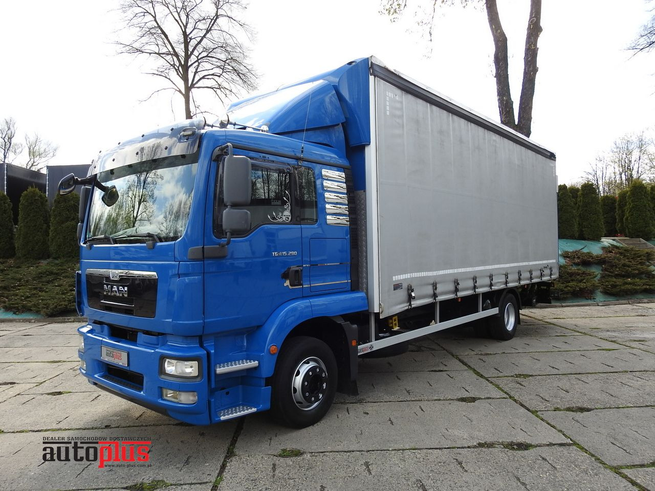 MAN TGM 15.290 TARPAULIN LIFT 18 PALLETS CRUISE CONTROL TWIN WHEELS AIR CONDITIONING 290HP - Furgoneta con lona: foto 1 MAN TGM 15.290 TARPAULIN LIFT 18 PALLETS CRUISE CONTROL TWIN WHEELS AIR CONDITIONING 290HP - Furgoneta con lona: foto 1
