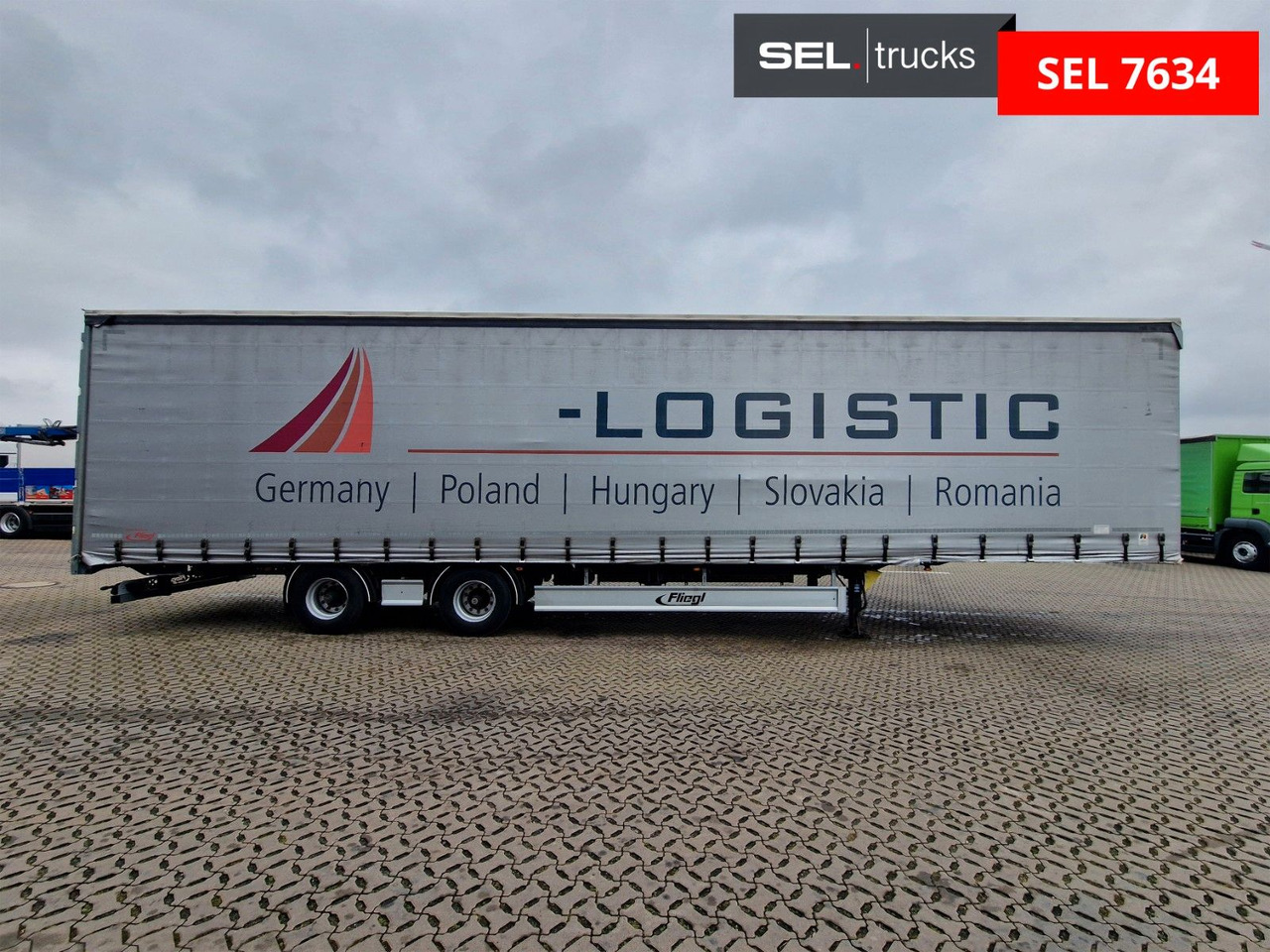 Fliegl SZS320 / Hubdach / EDSCHA / Mega - Semirremolque lona: foto 4 Fliegl SZS320 / Hubdach / EDSCHA / Mega - Semirremolque lona: foto 4