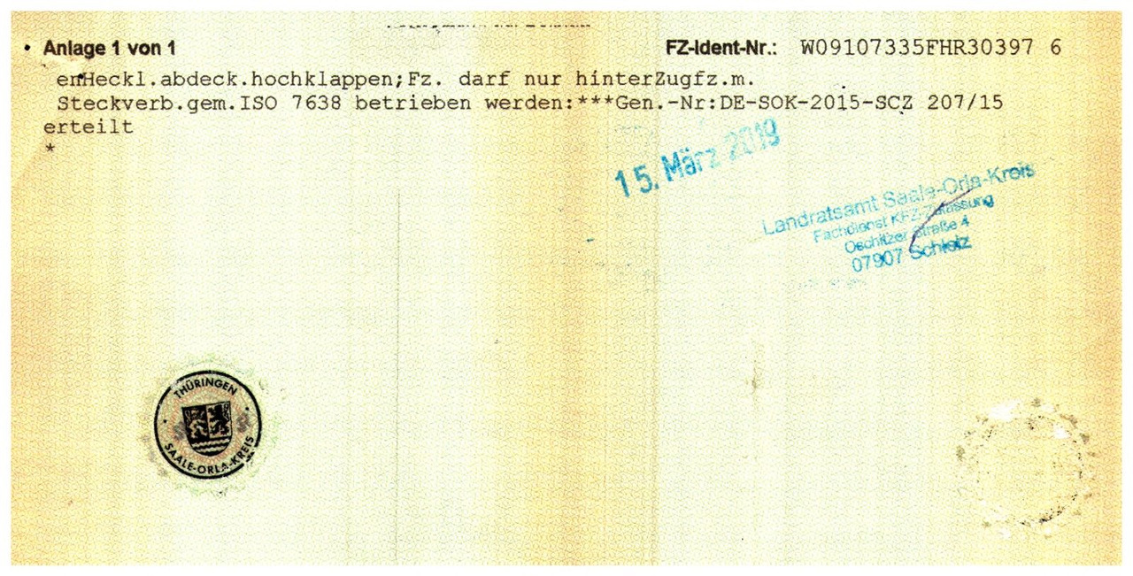 Semirremolque piso movil Reisch RSBS-25/24LK / Alu-Felgen / Lift / eletr. Dach: foto 46 Semirremolque piso movil Reisch RSBS-25/24LK / Alu-Felgen / Lift / eletr. Dach: foto 46
