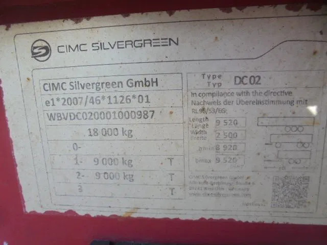Remolque portacontenedore/ Intercambiable CIMC DC 02: foto 9