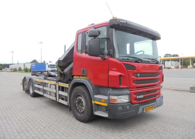 Camión multibasculante, Camión grúa Scania P400 6X2: foto 6
