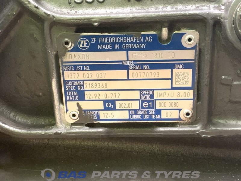 DAF XF106 DAF 12TX1810 TO TraXon Versnellingsbak 2189368 - Caja de cambios para Camión: foto 5 DAF XF106 DAF 12TX1810 TO TraXon Versnellingsbak 2189368 - Caja de cambios para Camión: foto 5