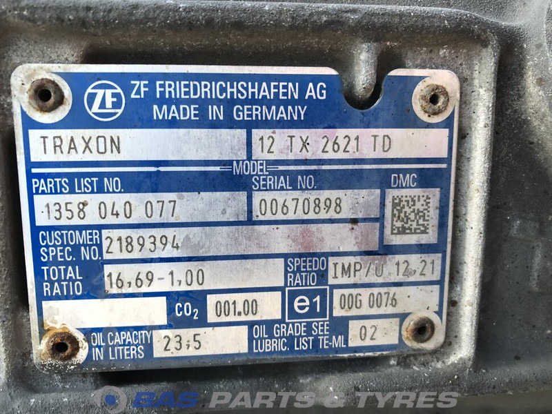 DAF XF106 - Caja de cambios para Camión: foto 5 DAF XF106 - Caja de cambios para Camión: foto 5