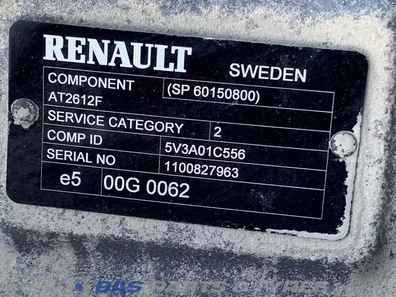 Renault T-Serie AT2612F Optidrive Versnellingsbak G0000350 - Caja de cambios para Camión: foto 5 Renault T-Serie AT2612F Optidrive Versnellingsbak G0000350 - Caja de cambios para Camión: foto 5