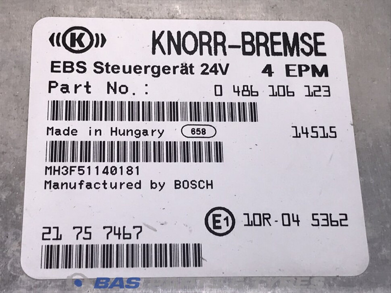 Volvo Regeleenheid EBS Volvo 21377527 - Unidad de control para Camión: foto 2 Volvo Regeleenheid EBS Volvo 21377527 - Unidad de control para Camión: foto 2