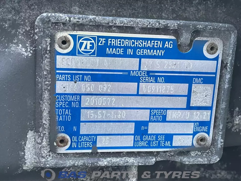 ZF XF106 DAF 12S2331 TD Ecosplit Versnellingsbak 2027730 - Caja de cambios para Camión: foto 5 ZF XF106 DAF 12S2331 TD Ecosplit Versnellingsbak 2027730 - Caja de cambios para Camión: foto 5