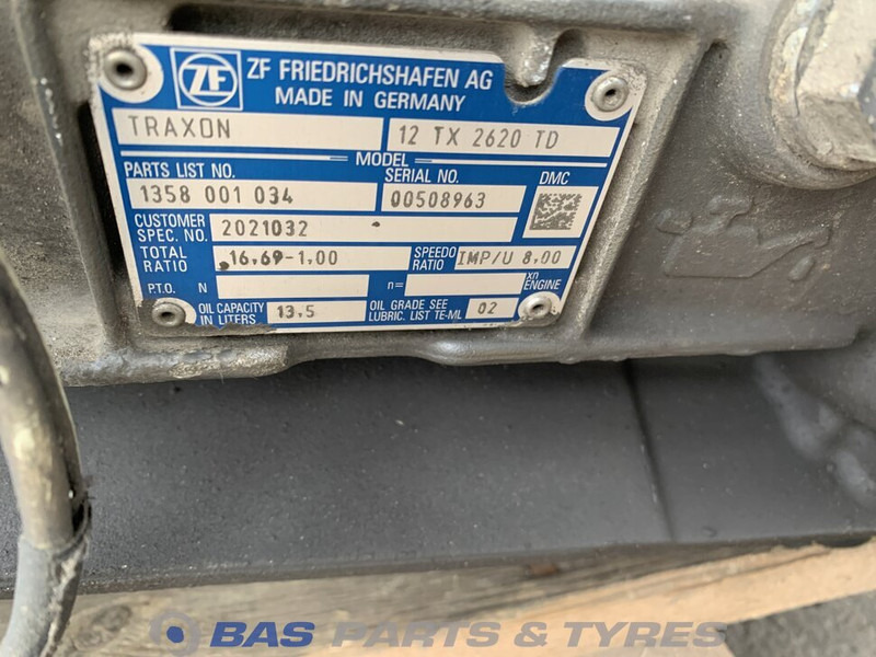 ZF XF106 DAF 12TX2620 TD TraXon Versnellingsbak 2185317 - Caja de cambios para Camión: foto 5 ZF XF106 DAF 12TX2620 TD TraXon Versnellingsbak 2185317 - Caja de cambios para Camión: foto 5