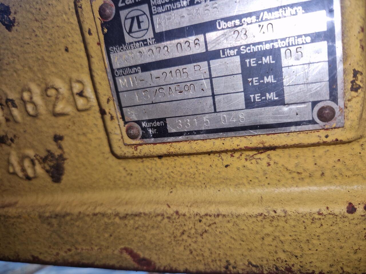 Eje ZF AP355 - Eje y piezas para Maquinaria de construcción: foto 4 Eje ZF AP355 - Eje y piezas para Maquinaria de construcción: foto 4